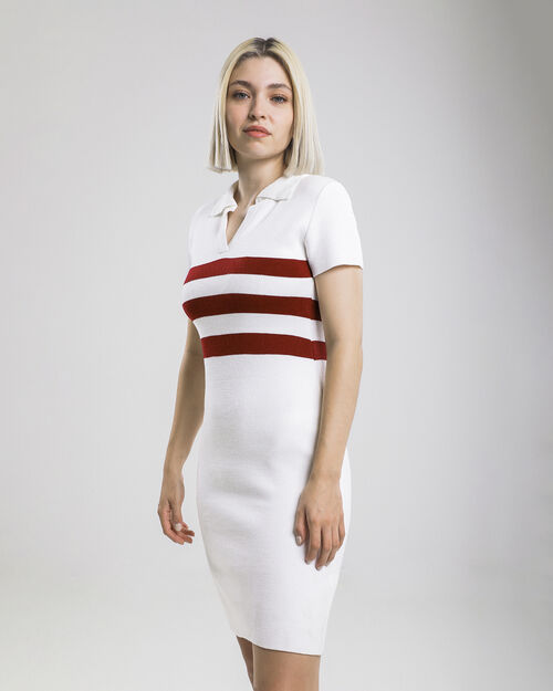 Vestido Midi Cuello Polo
